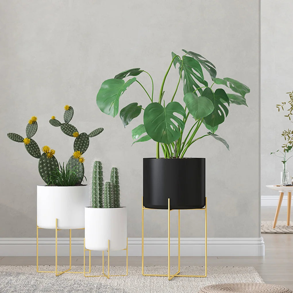 Gold Plant Stand with Pot Fashion Light Luxury Floor Type Living Room –  MoneyMuggs