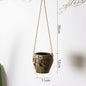 Rustic Hanging Stoneware Flower Pots Do Old Retro