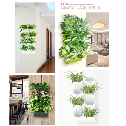 Stackable Flower Pot Wall Hanging Vertical Planter Succulent Plants Bonsai Vase Garden Home Decoration