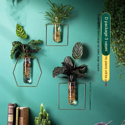 Vase Decoration Wall-mounted Hydroponic Flowerpot Hanging Wall Hanging