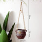 Rustic Hanging Stoneware Flower Pots Do Old Retro