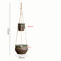 Rustic Hanging Stoneware Flower Pots Do Old Retro